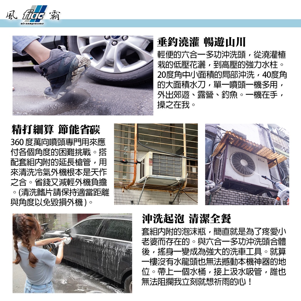 風霸充電式洗車槍GL-PS20V噴藥消毒 充電清洗機 無線式水槍 高壓洗車機 商品圖片 7