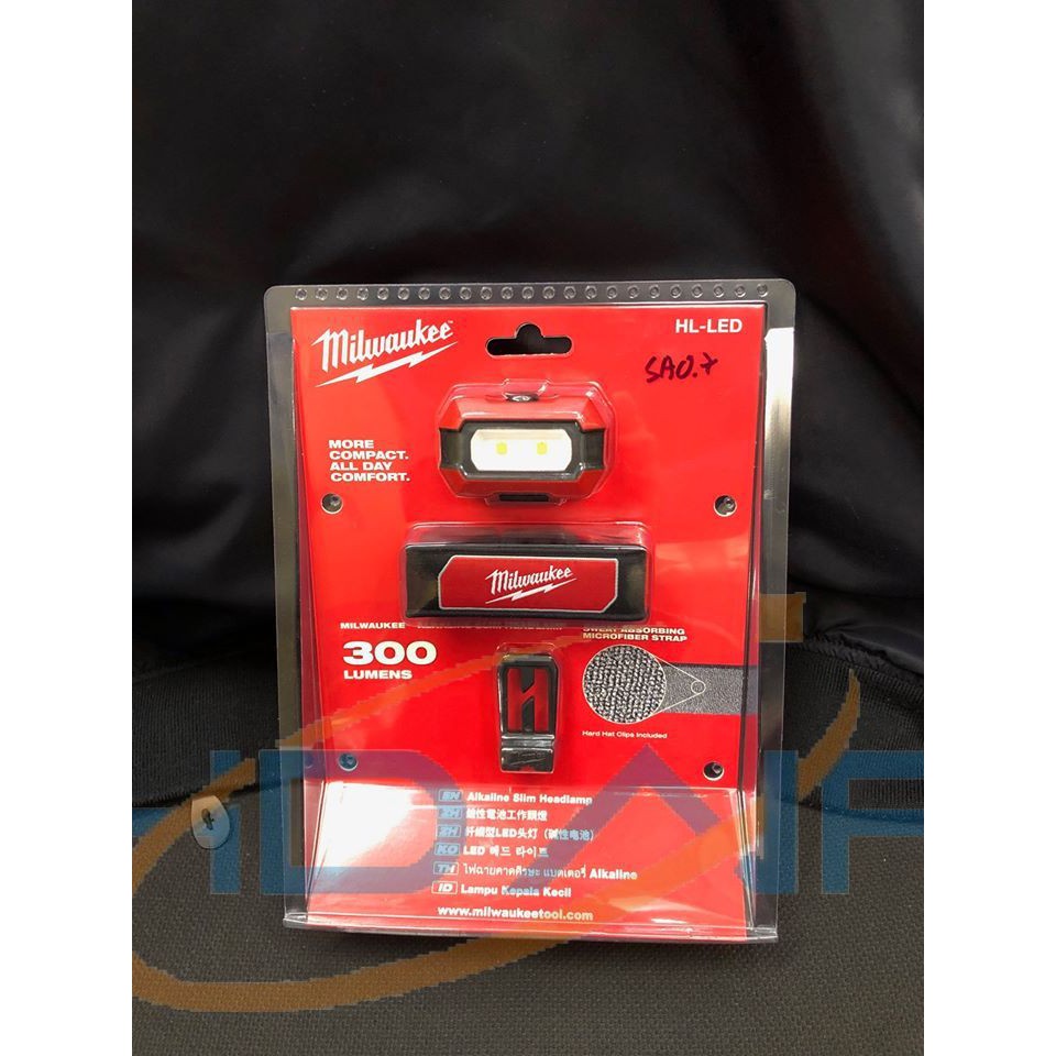 美沃奇 米沃奇 Milwaukee HL-LED 工作頭燈 頭燈 工作燈 燈具IP54防潑水 附電池－其他工具商品實體照片