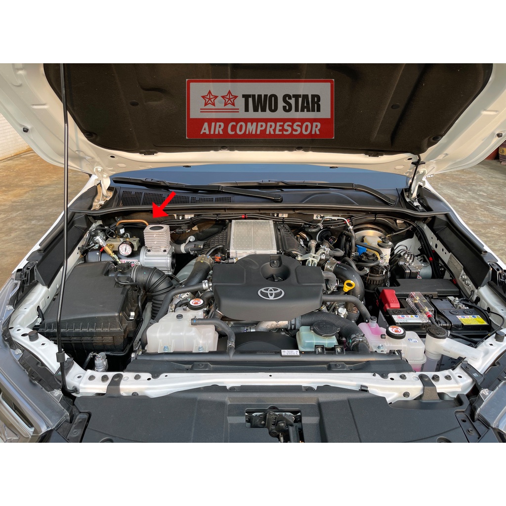 TWO STAR TOYOTA HILUX 海力士專屬車載空壓系統 DC直流12V空壓機 雙星牌總代理騏村★★ 商品圖片 2