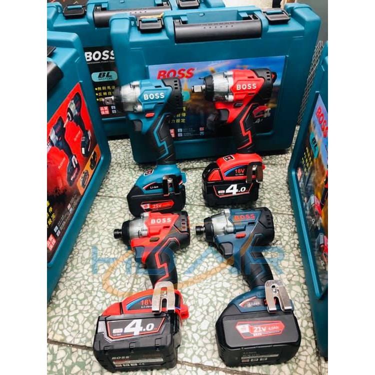 BOSS 21V無刷起子機 扳手機 通用美沃奇18V 通用牧田21V 4段扭力調整 商品實體照片
