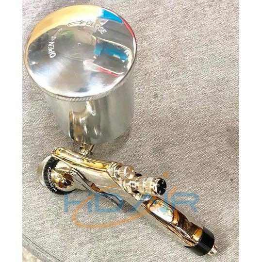 HVLP低壓高流量高品質環保噴槍 MIT台灣製造 附400cc鎖牙腳架料杯 非iwata岩田 明治 Meiji 商品圖片 2