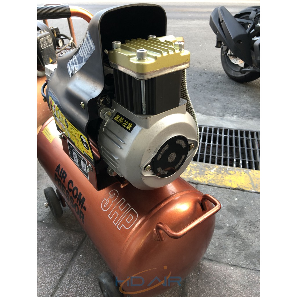 HD AIR無油式3馬25公升大排氣款式 空壓機 中桶輕量型 低耗電 免保養 台灣製造 商品圖片 2
