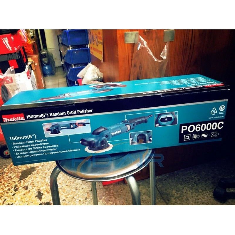 MAKITA牧田PO6000C五段變速電動打蠟機6吋150mm 打蠟機 拋光機 砂磨機／震拋大腳機 日本製大扭力 商品圖片 6