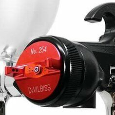 DeVilbiss重力式噴槍LUNA2i R 254 孔徑1.3mm 1.5mm LVMP環保噴槍 商品圖片 4