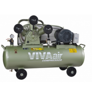 VIVA 威世牌 5HP皮帶式空壓機155L儲氣筒 單相 三相220V 三相380V(需馬達接線處變更電壓) 打石噴漆用－空壓・氣動噴漆設備商品實體照片