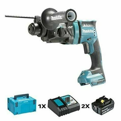 MAKITA牧田DHR182RGWJ 18V無刷鎚鑽+DX05集塵+6.0Ah雙鋰電+堆疊箱 商品圖片 1
