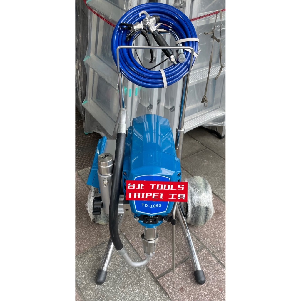 奇品1095型 高流量 噴漆機 可拉200米長高壓管 電動高壓無氣噴塗機 乳膠漆噴漆機 非全鋒GRACO 商品圖片 2
