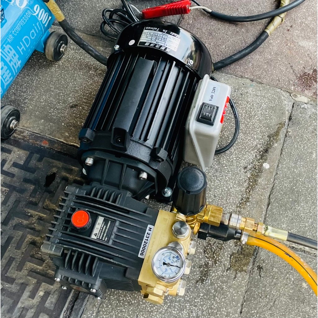 鑽石牌高壓清洗機 DS1410/DC1410全自動/半自動 3馬手提式洗車機 單相電220V 商品圖片 4