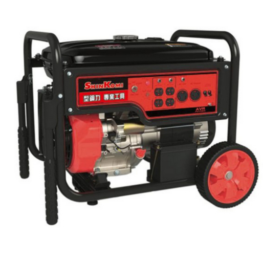 SHIN KOMI型鋼力SK-8.0G汽油發電機7500W 雙電壓 手拉發動 電啟動－發電機商品實體照片