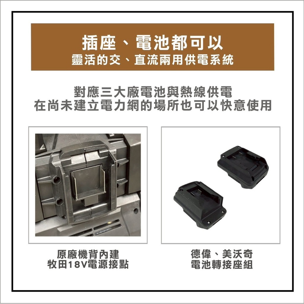 風霸經銷GT2-F3充/插兩用靜音變頻無刷空壓機5L鋁合金桶 重11公斤 牧田美沃奇德偉可用 商品圖片 4