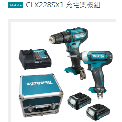 萬華專人服務-MAKITA牧田 CLX228SX1 12V充電雙機組 HP333D電鑽+TD110D起子機－其他工具商品實體照片