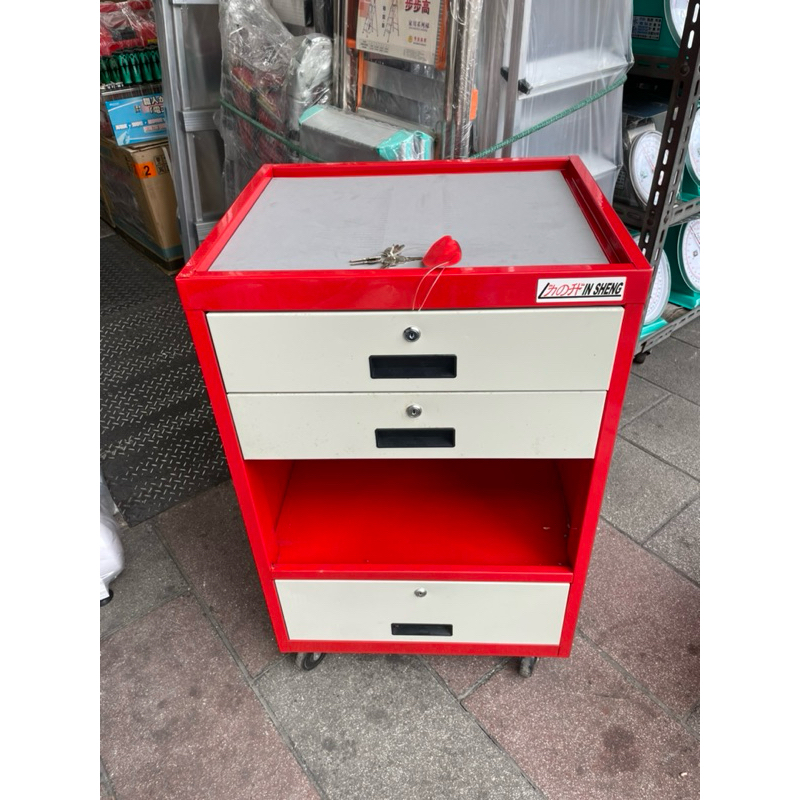 LS-601工具車內隔隔層 工具箱車 推車 五金工具收納 三抽屜工具車 機車維修間必備 商品圖片 1