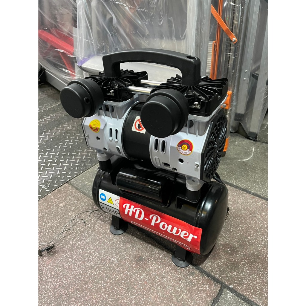 台北工具 雙缸2.5HP 6公升 無油靜音空壓機 空氣壓縮機 可木工 噴漆修補 可配雷雕雞使用 商品圖片 2