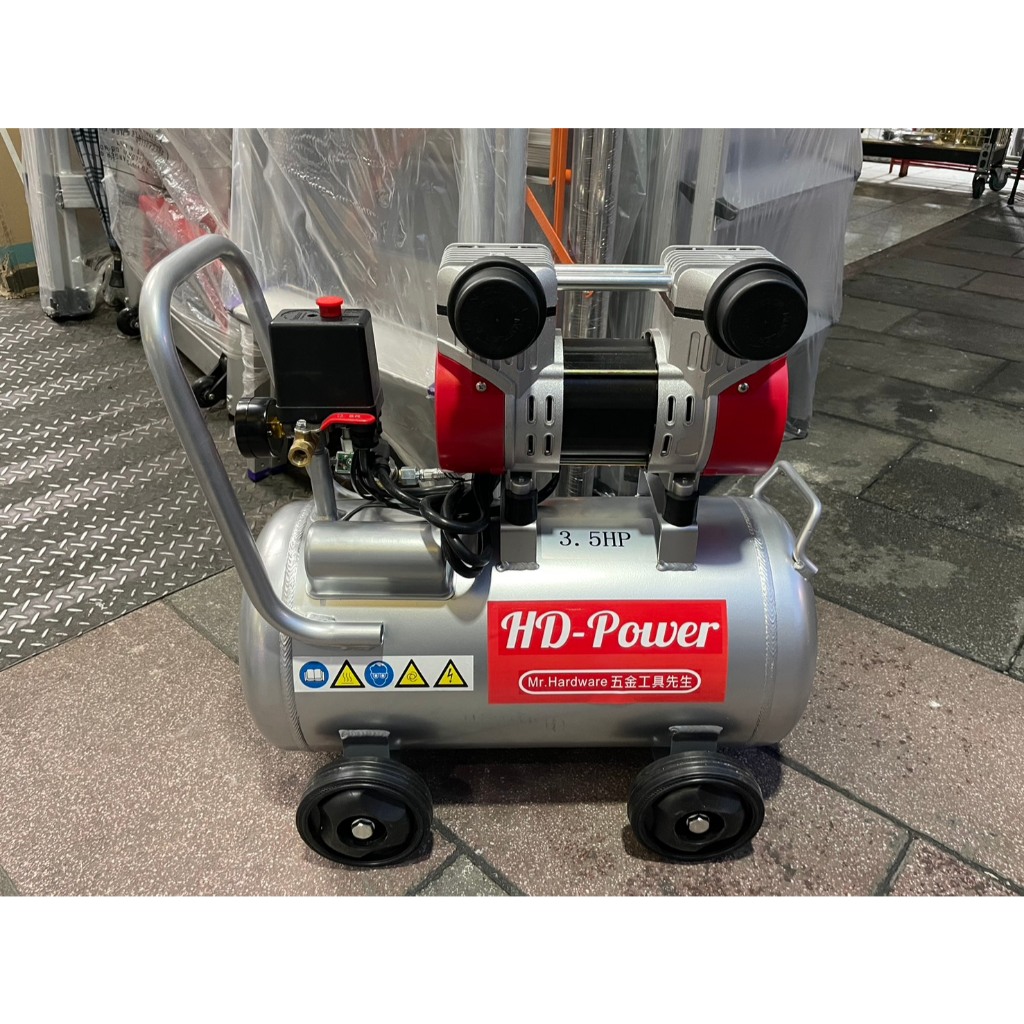 台北工具 雙缸3.5HP 25公升 輕量鋁合金 快速型無油靜音空壓機 空氣壓縮機 可木工 噴漆修補 商品圖片 5