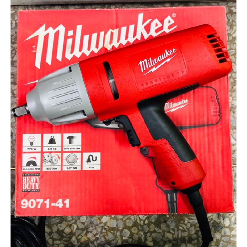 台灣公司貨 美沃奇9071-41插電式 強力型 4分電動板手機 Milwaukee
